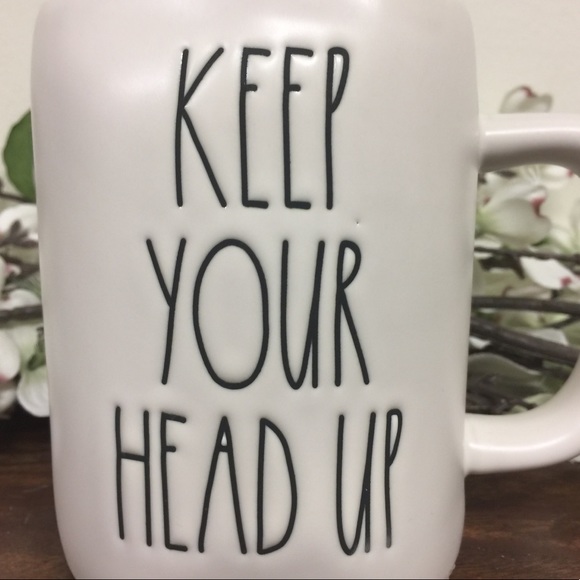 🔥Under $15 Bargain🔥 Rae Dunn KEEP YOUR HEAD UP Mug - Picture 2 of 4